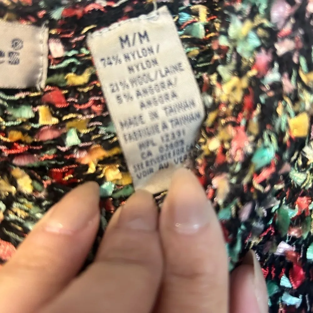 Wool blend multi colored sweater Red Size M - Image 4