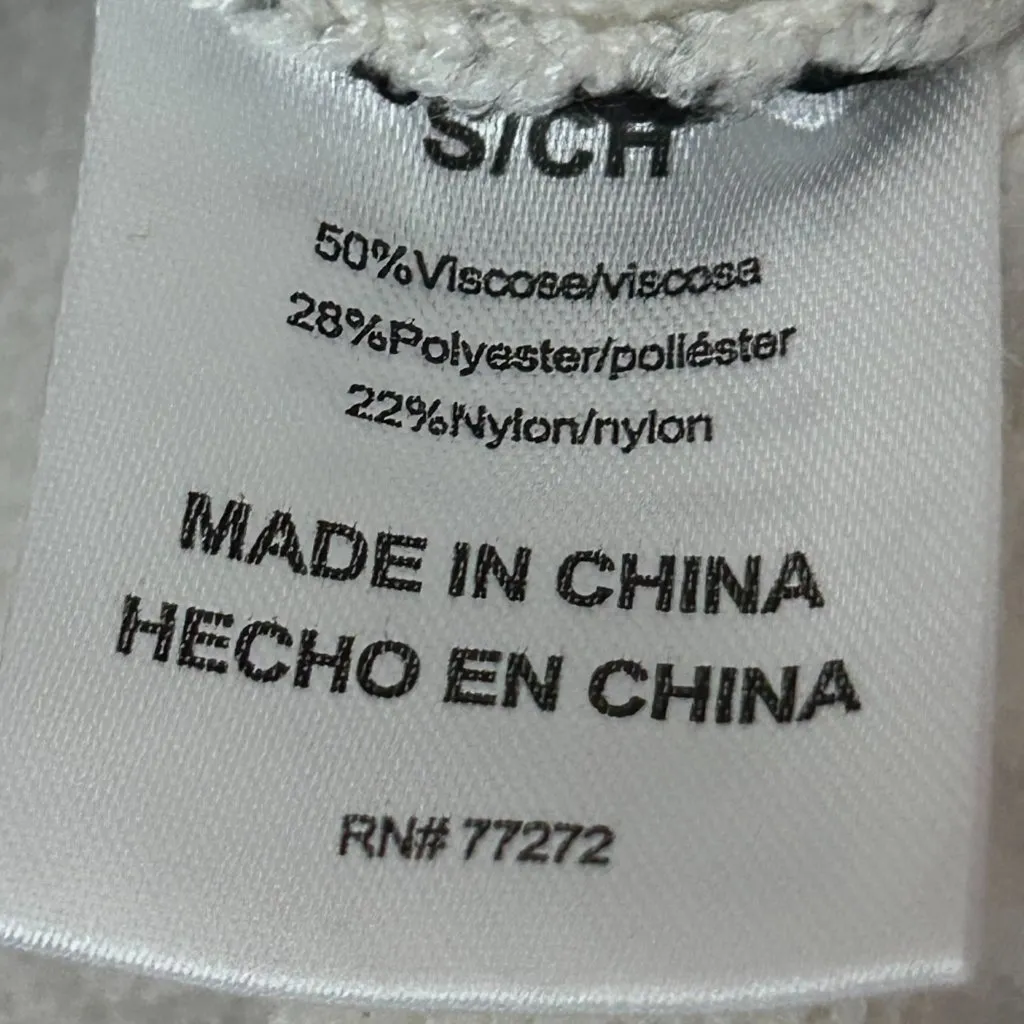 French Connection Striped Crewneck Sweater Size Small Drop Shoulder - Image 5