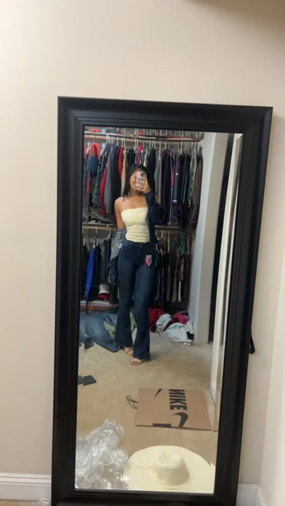 High Rise Flare Jeans - Image 4