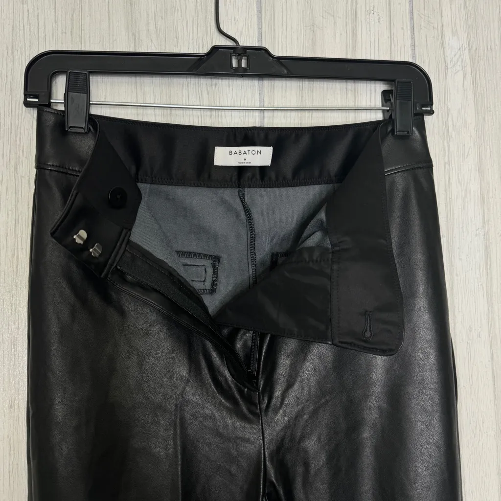 Aritzia Babaton Caspain Skinny Pants Vegan Faux Leather size 6 - Image 11