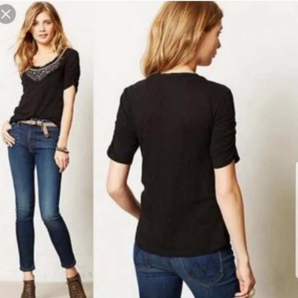 Deletta Embellished Tee Black Size XS - Image 2