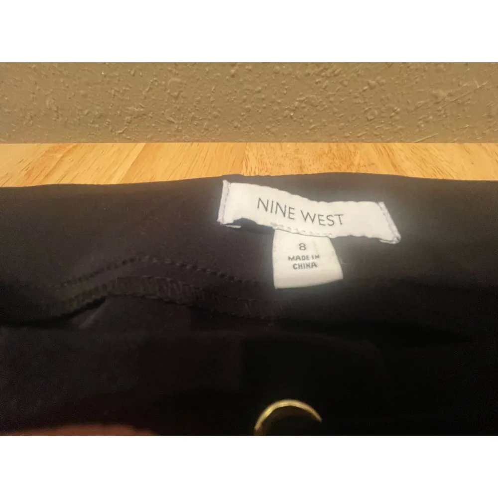 Womans Pants Nine West, Size 8, Wide Leg, Black Dress Pants, NWT, B69, $38 - Image 5