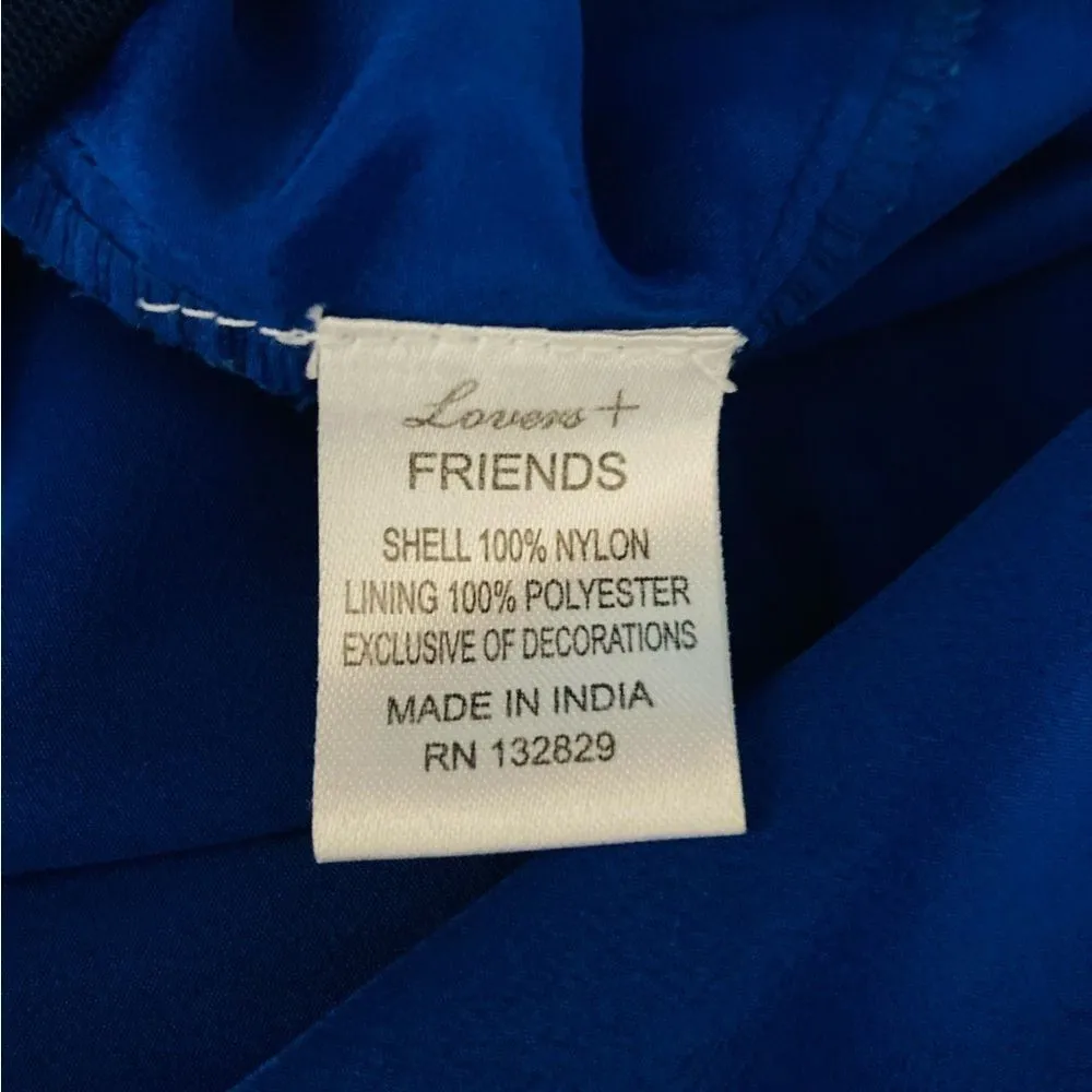 Lovers + Friends Life’s a Beach off the shoulder blue floral embroidered top. XS - Image 10