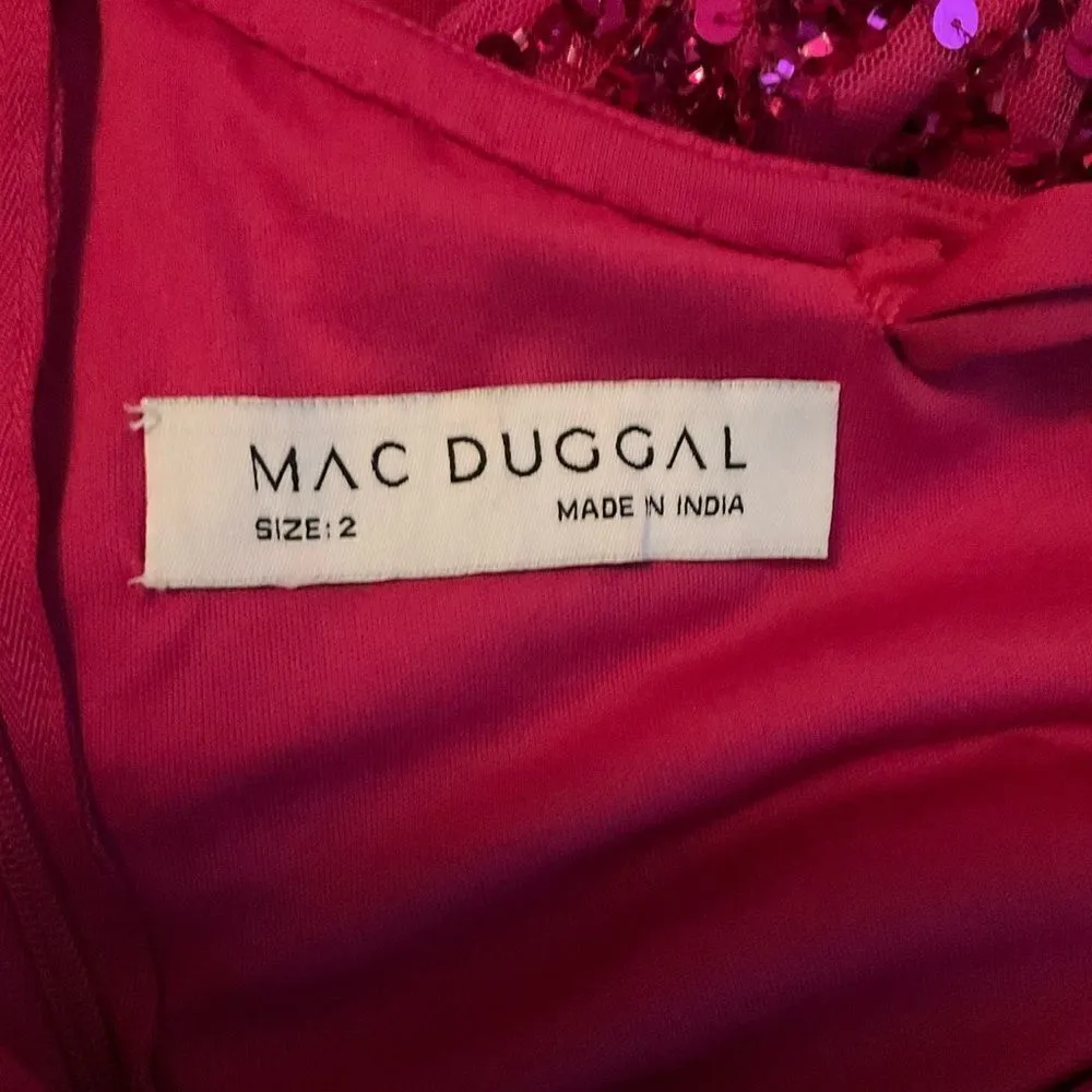 Mac Duggal 10912 Womens Pink EMBELLISHED PUFF ONE SHOULDER COLUMN GOWN Dress - Image 14