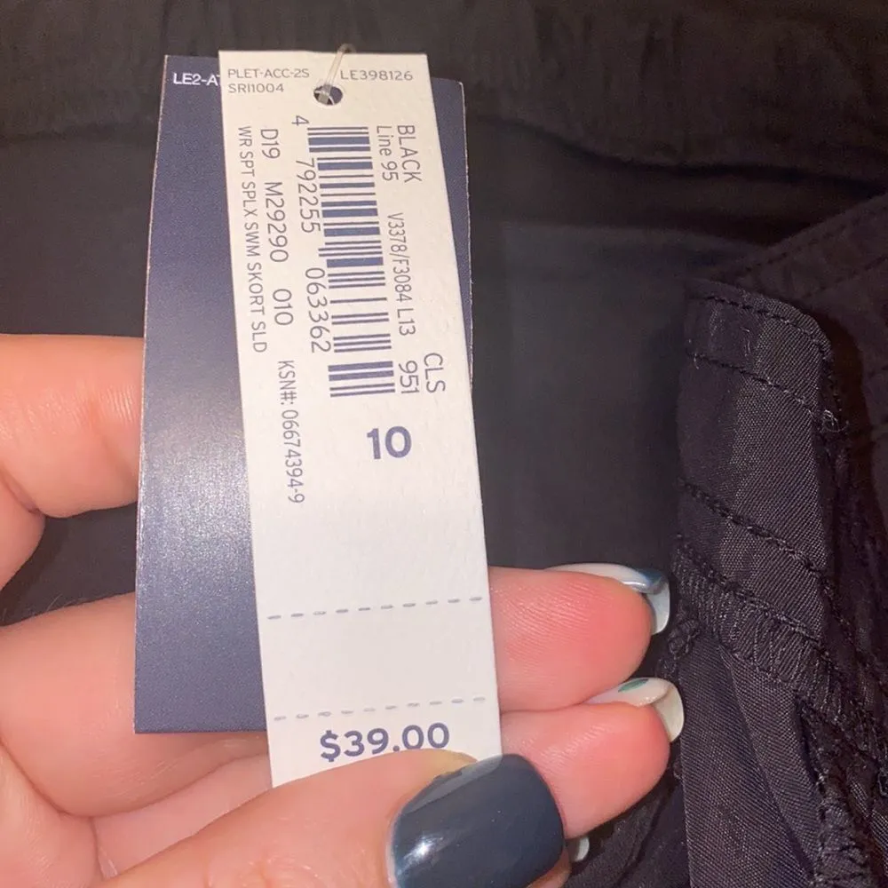 ✨ Women's Sport Tankini Supplex Swim Skort✨ Black Size 10 - Image 5