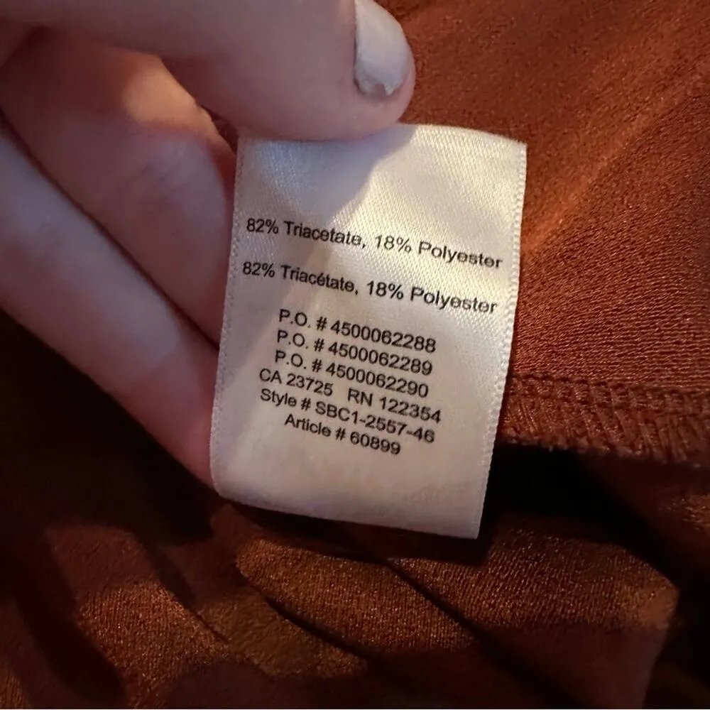 Babaton Rust Brown‎ Sleeveless Scoop Neck Basic Tank Top Sz M - Image 7