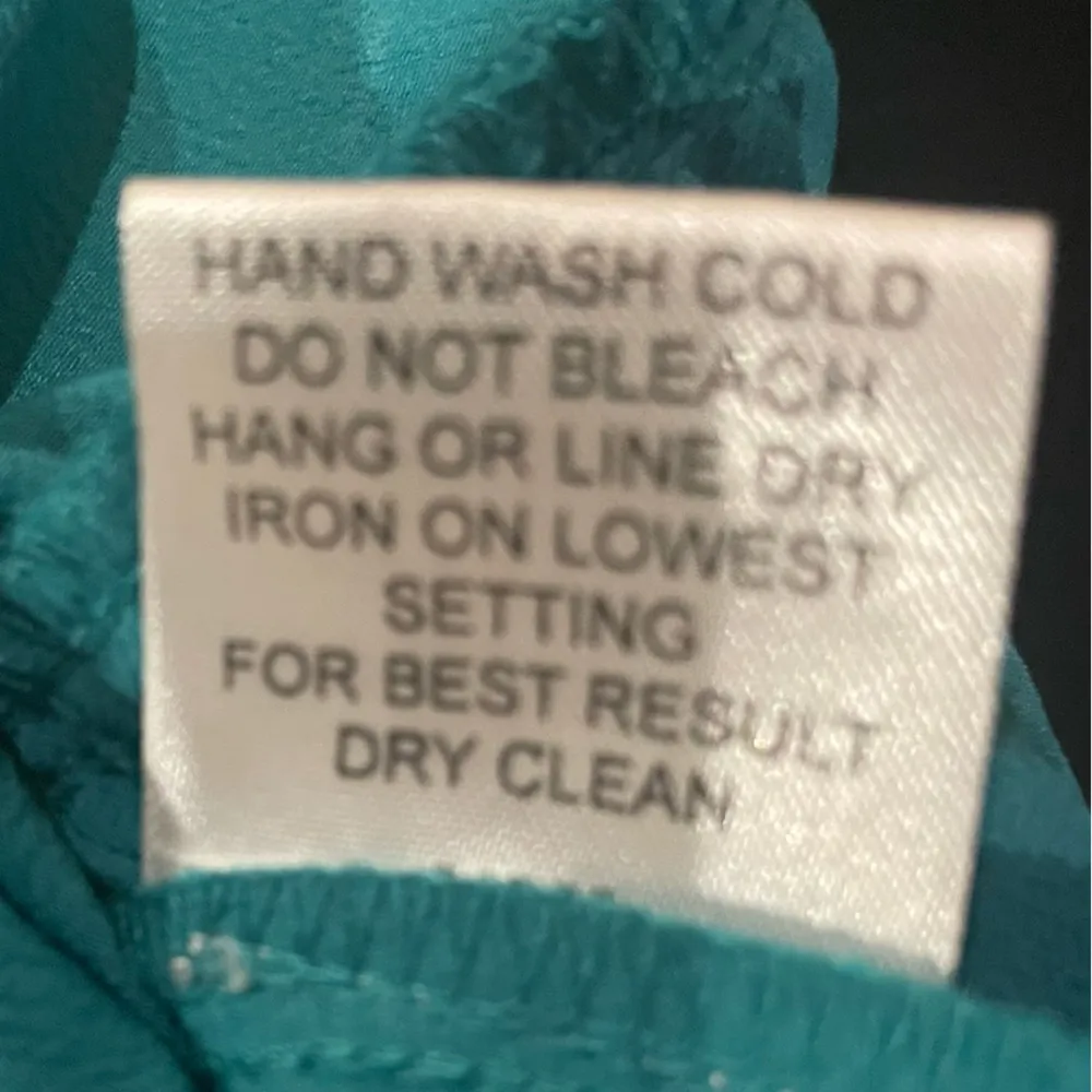 Romeo & Juliet Couture turquoise ruffled crop top with lace up back / M … - Image 16