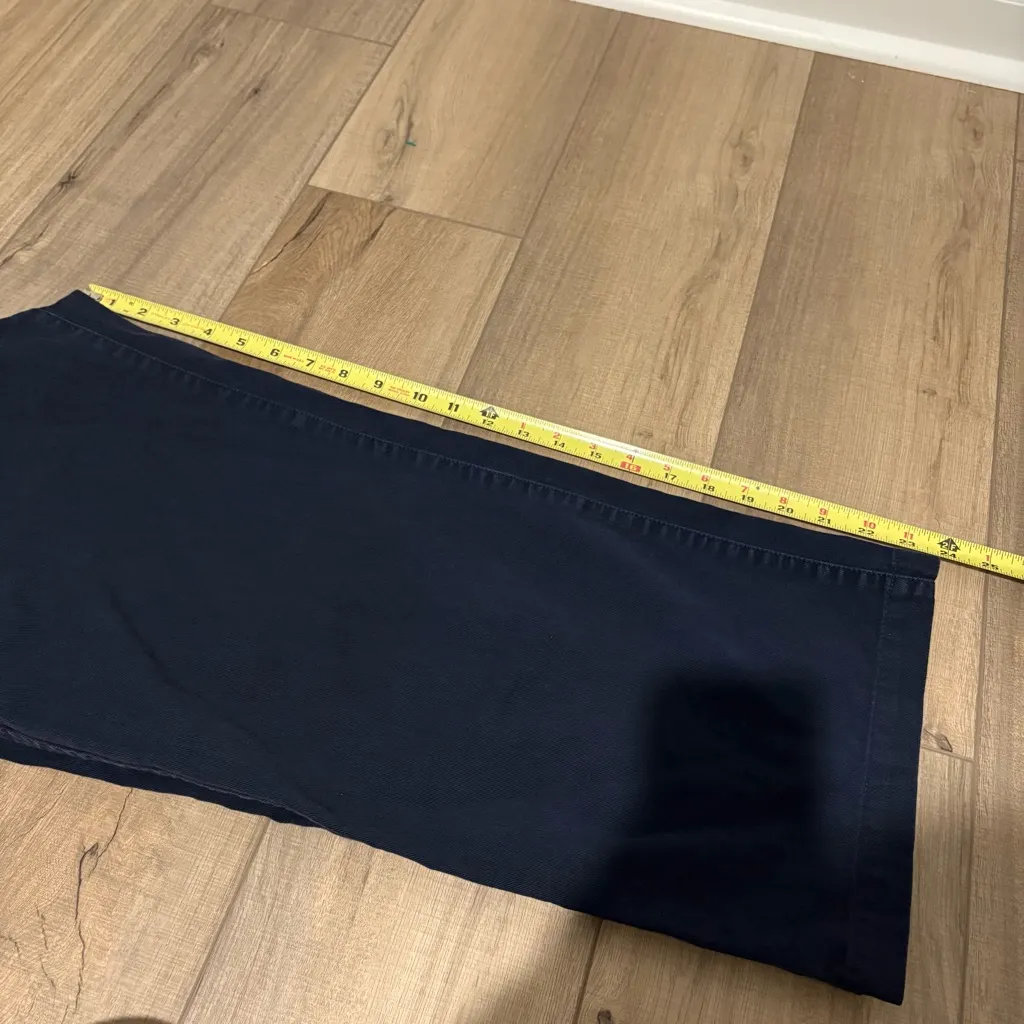 GAP Mid Rise Loose Wide Leg Khakis 100% Cotton PantsNavy Blue size 6 - Image 11