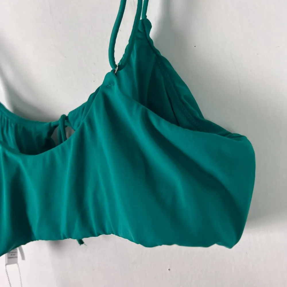 NWT Andie Swim The Waikiki Top Bikini Top Flat Peacock Size Small S NEW - Image 9