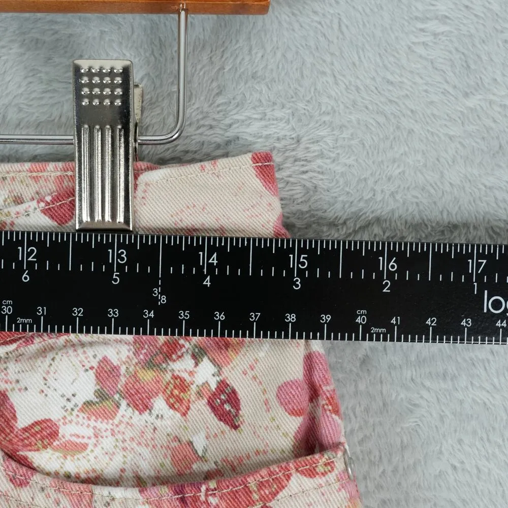 Gloria Vanderbilt Amanda Shorts Womens 8 (30x6.5) Floral Print Cotton Stretch - Image 7