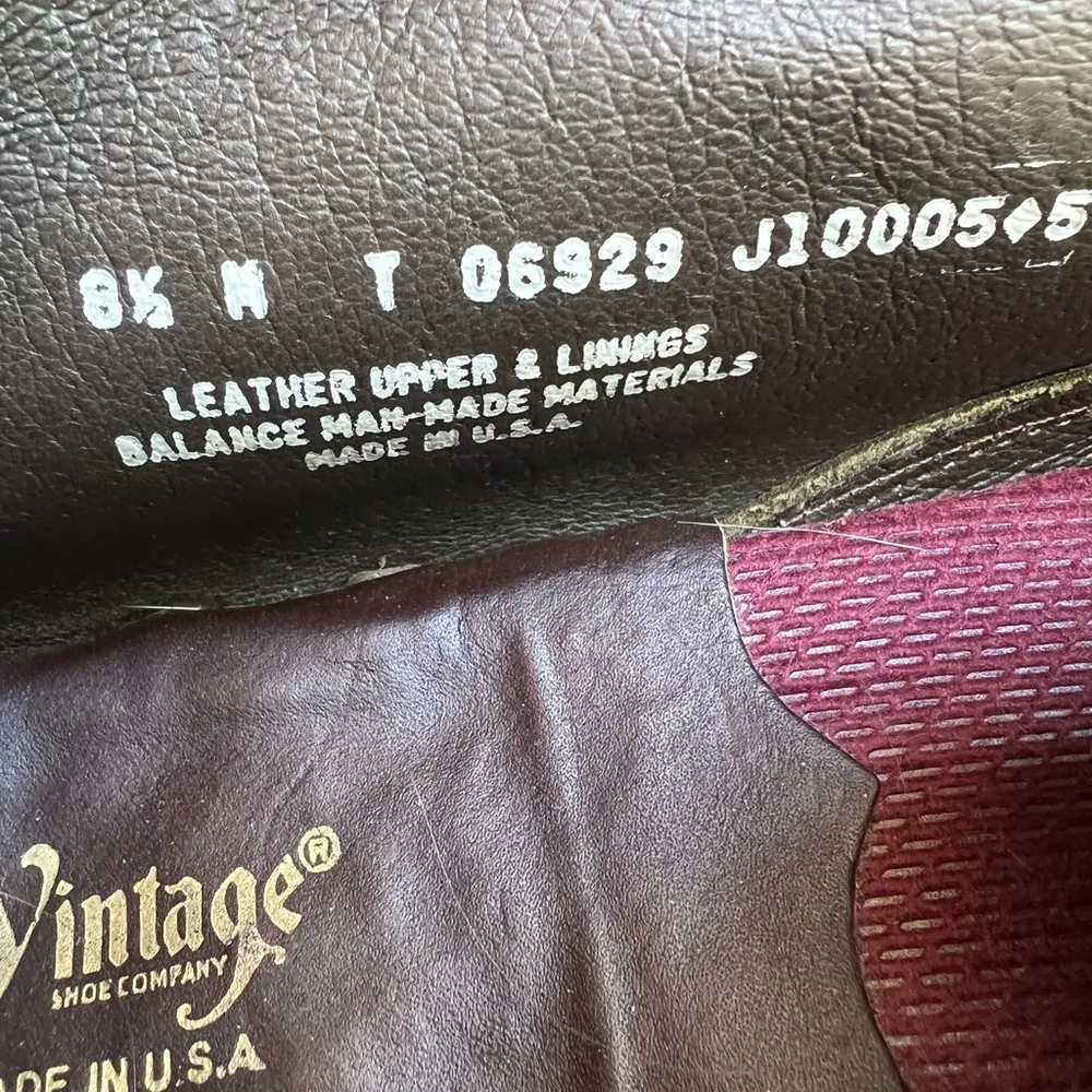 Vintage Shoes Company Olive Suede Leather Booties Size 8.5 Green - Image 8