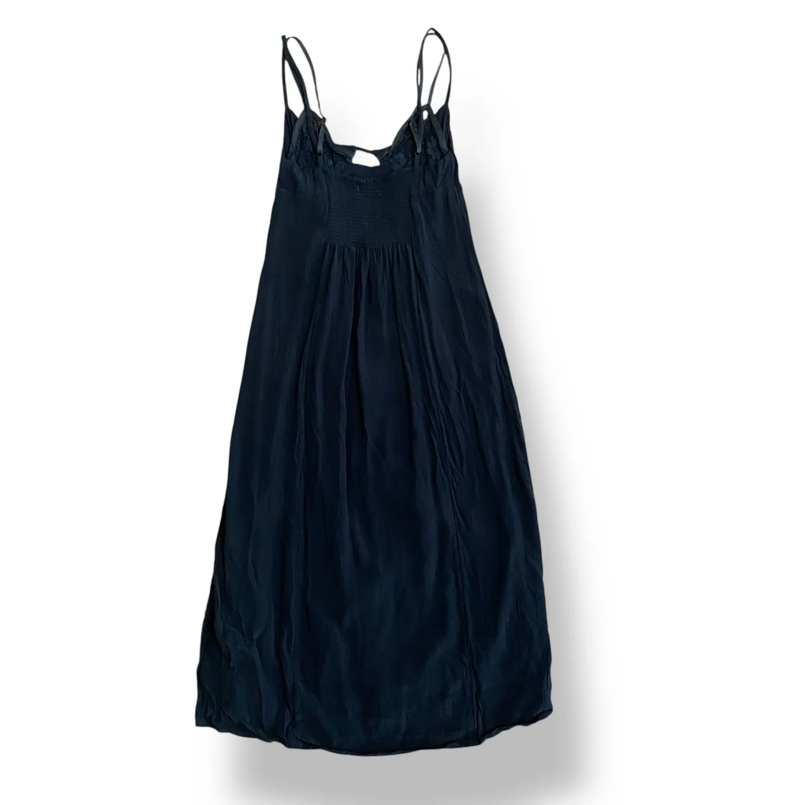 Urban‎ Outfitters Dara Lace Trim Midi Dress Womens Size XS Black Date Party - Image 7