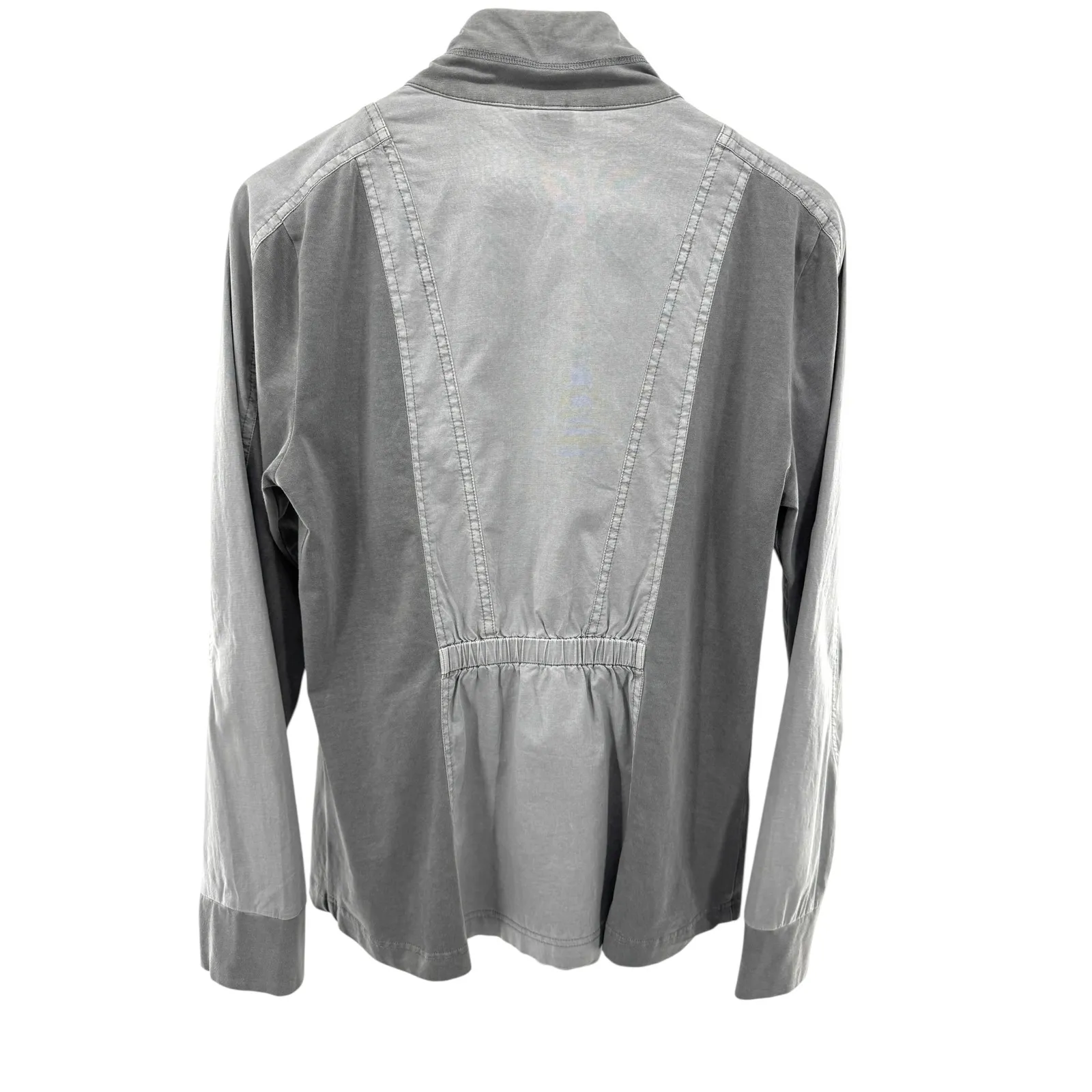 XCVl Fjord Jacket Women Gray Zip Up Long Sleeve‎ Drawstring Waist Pockets Size L Size L - Image 6