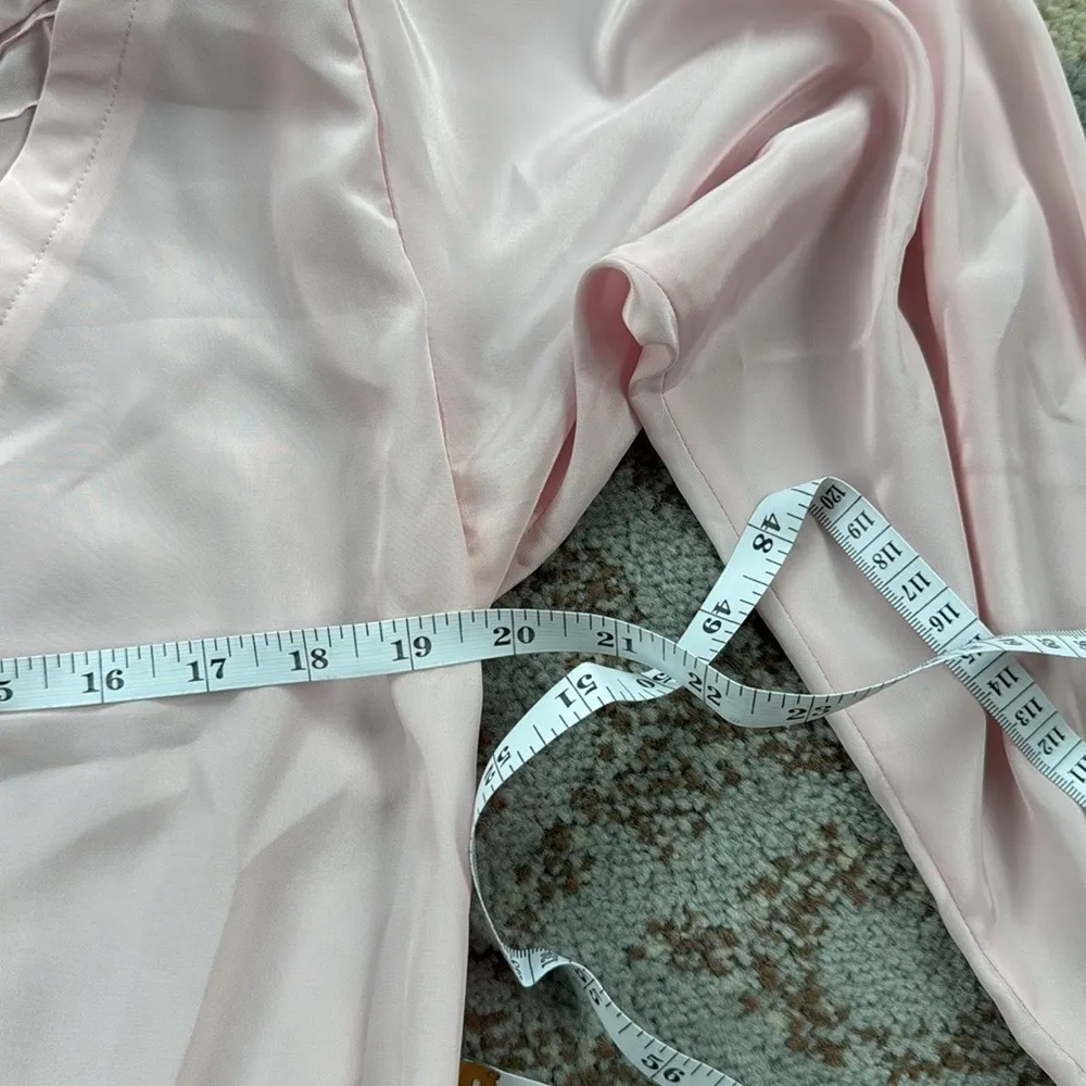 Vintage Richard Martin Collared Textured Blouse Light Pink Medium - Image 6