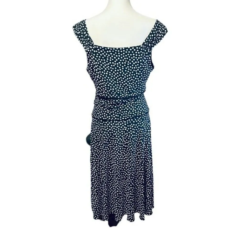 Enfocus Studio En Focus Studio Polka Dot Stretch Dress Sz 10 - Image 9