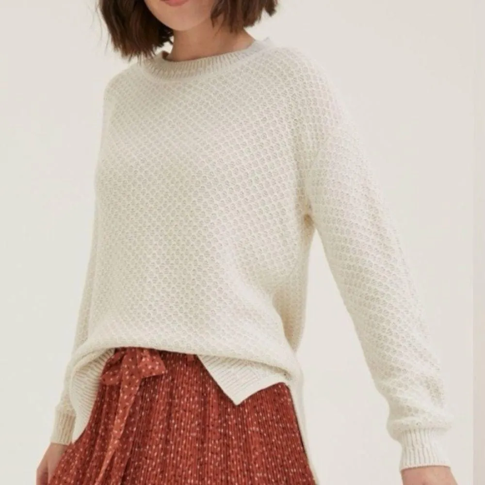 Fat Face Ellie Natural Crew Jumper Ivory Sweater - Image 2