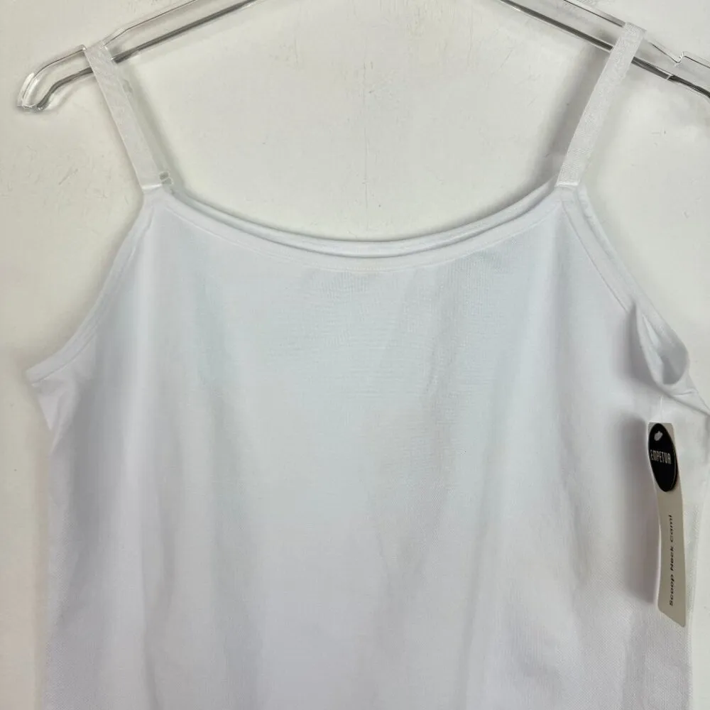 NWT Shapermint Empetua Scoop Neck Cami Top White Size XXL 2XL NEW - Image 3