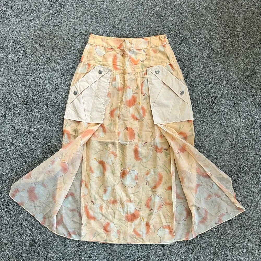 NEW Coach Long Draped Skirt with Pockets size 0 - Image 6