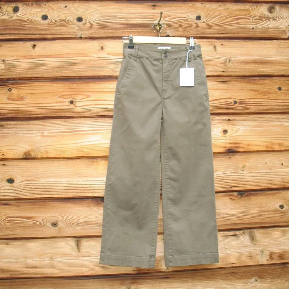 NWT FRAME Cropped Wide Leg High Waist Pants - Image 3
