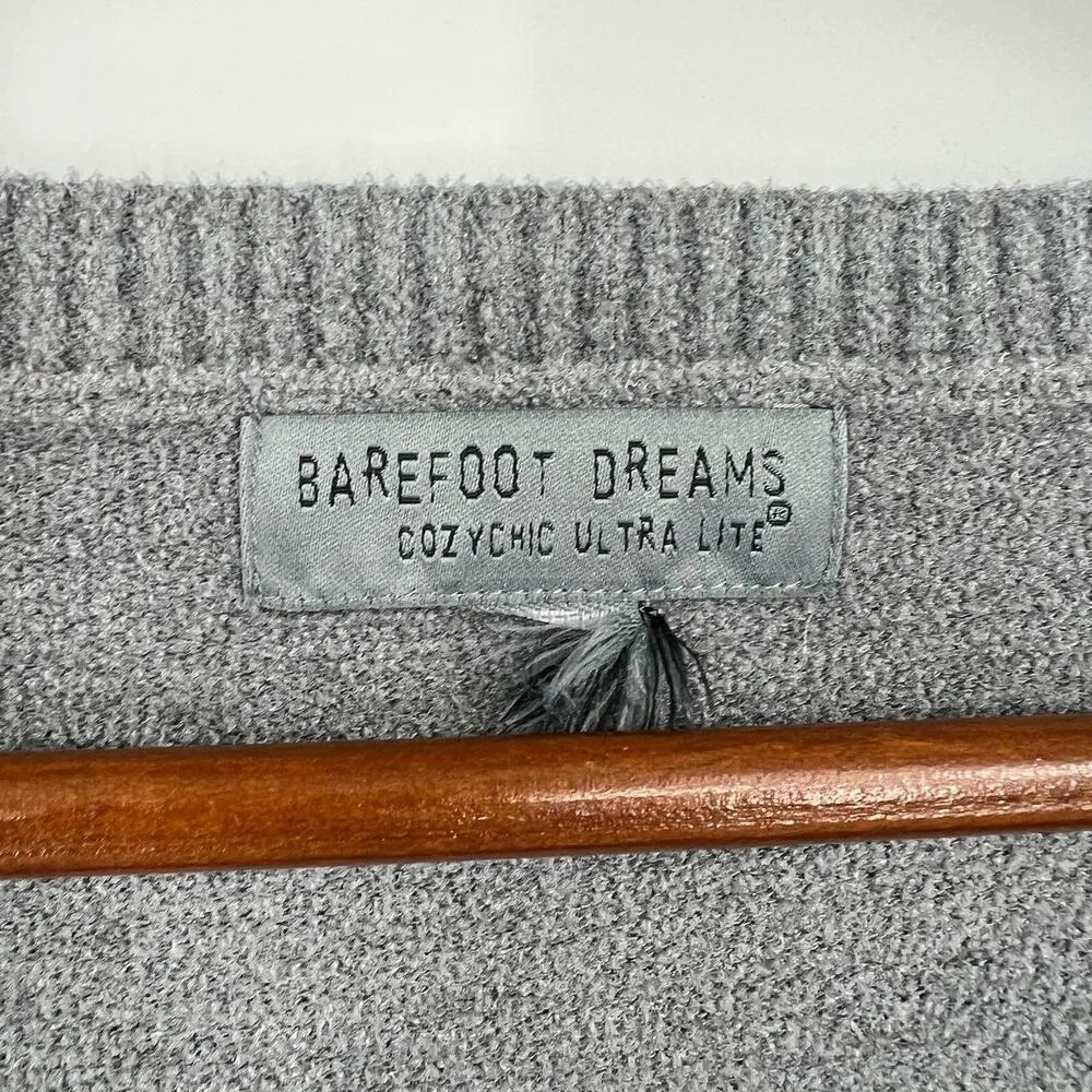 Barefoot Dreams Cozy Chic Ultra Lite Knit Pullover Sweater Gray BDWCU21116 1X - Image 9