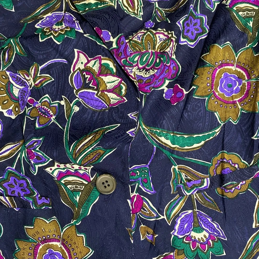 Talbots vintage silk blazer - Image 3