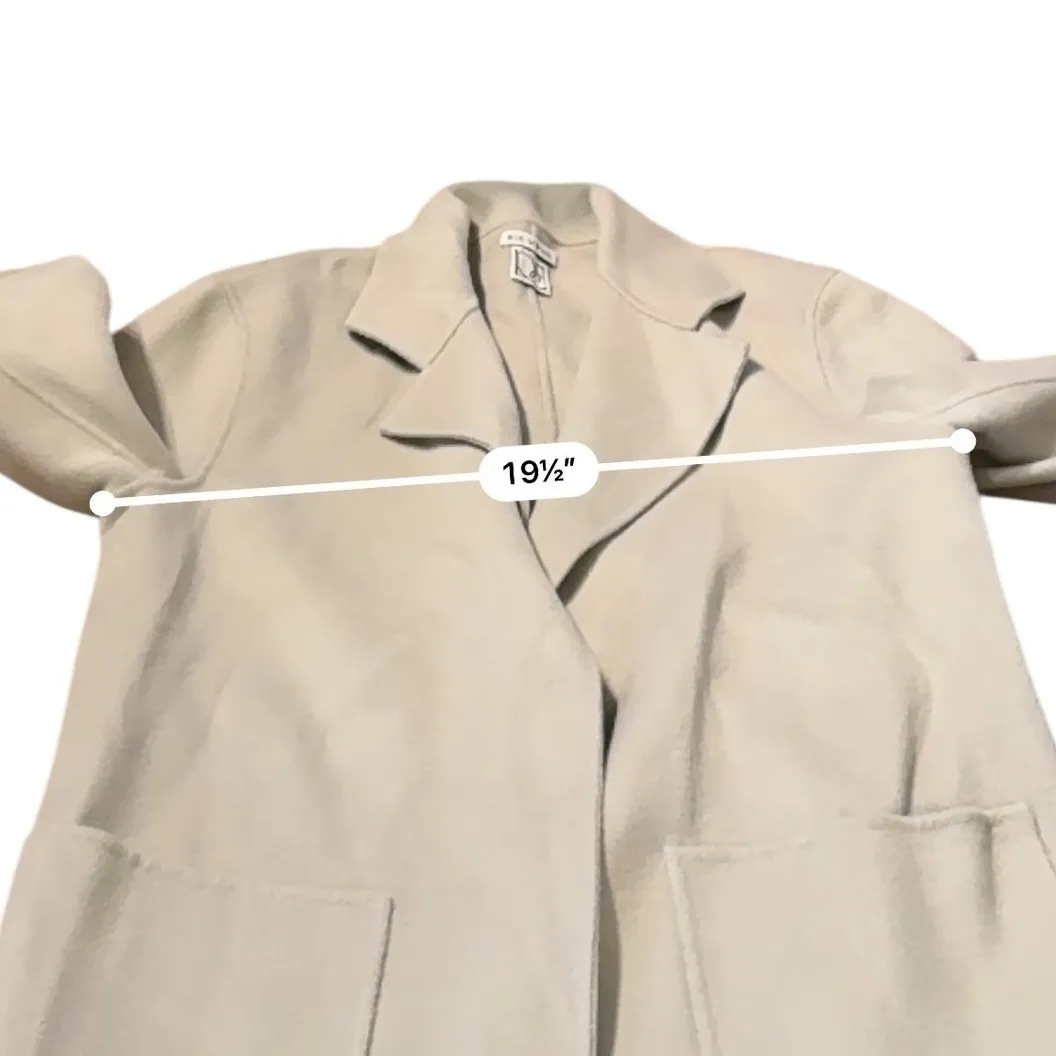 Rue Sophie Dana Wool Jacket Sz Small Light Gray Long Sleeve Minimalist - Image 7