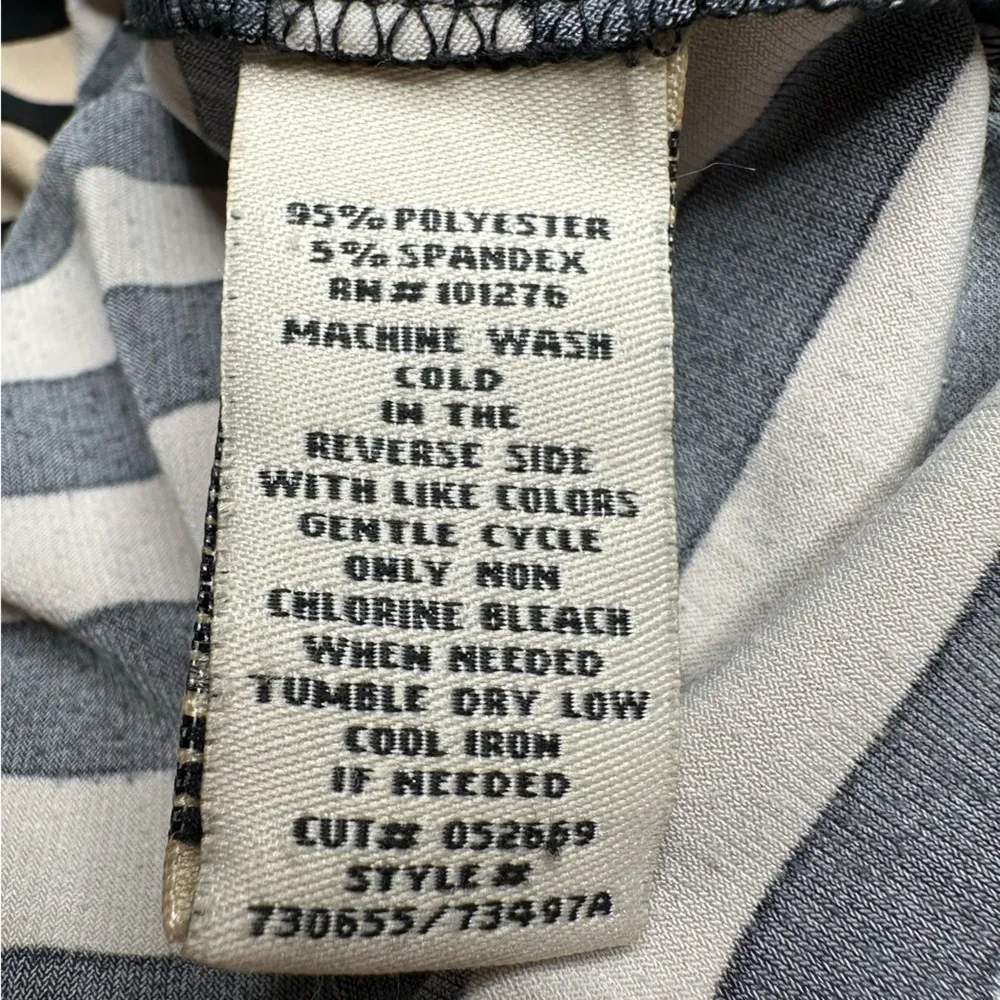 ECI Black and White Striped Maxi Skirt - Image 4