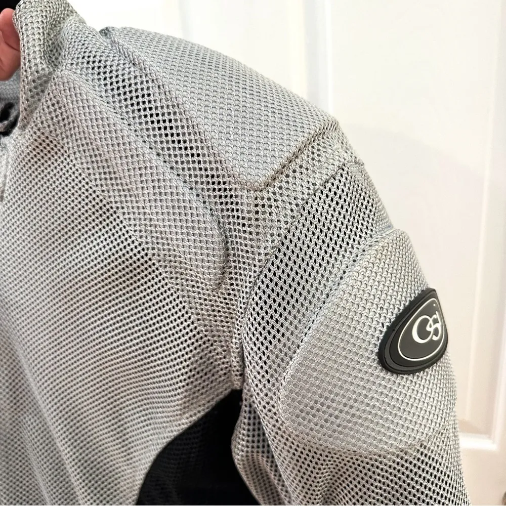 OSI Motorcycle Road Bike Riding Jacket Protective Plate inserts silver sz XXS - Image 5