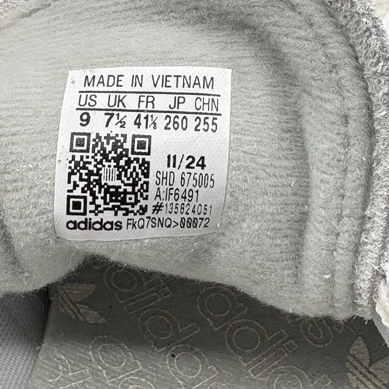 adidas Handball Spezial Womens Grey Wonder Silver Gum Sports Sneaker IF6491 Sz 9 - Image 8