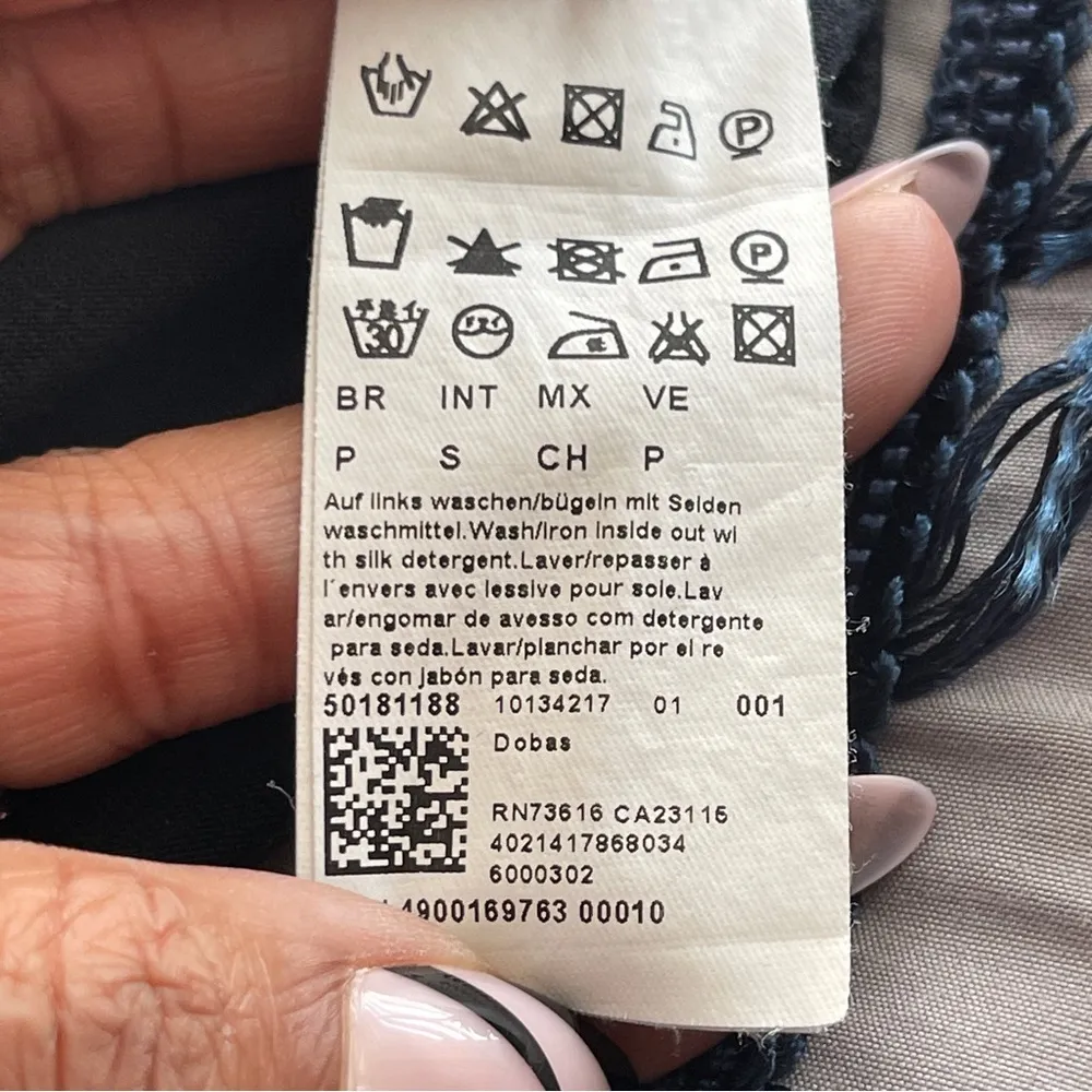 HUGO BOSS | Black Drawstring Sleeve Tee Sz S - Image 36