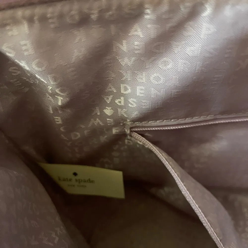 Kate Spade Pink Polka Dot Tote Pocketbook - Image 8