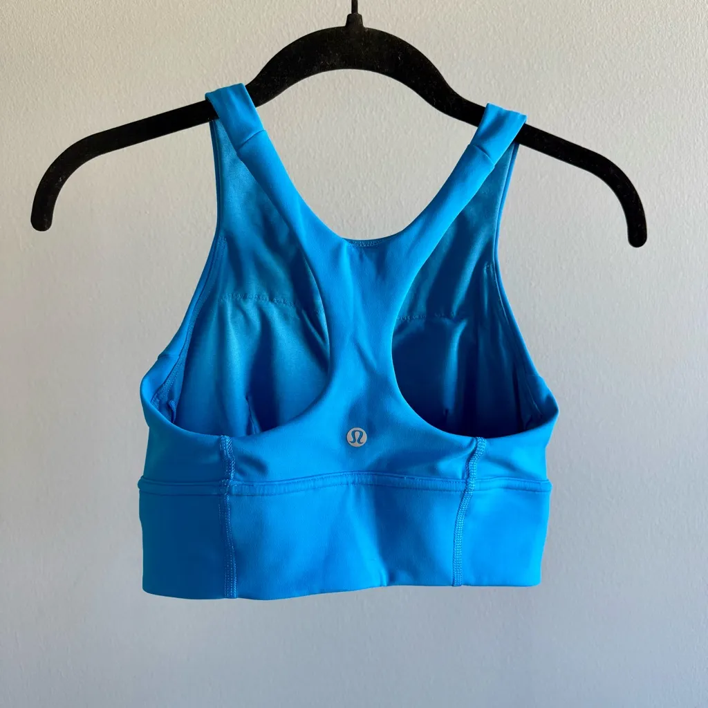 Lululemon Wunder Train Longline Bra, C/D Cup, Poolside Blue | Size 6 - Image 5