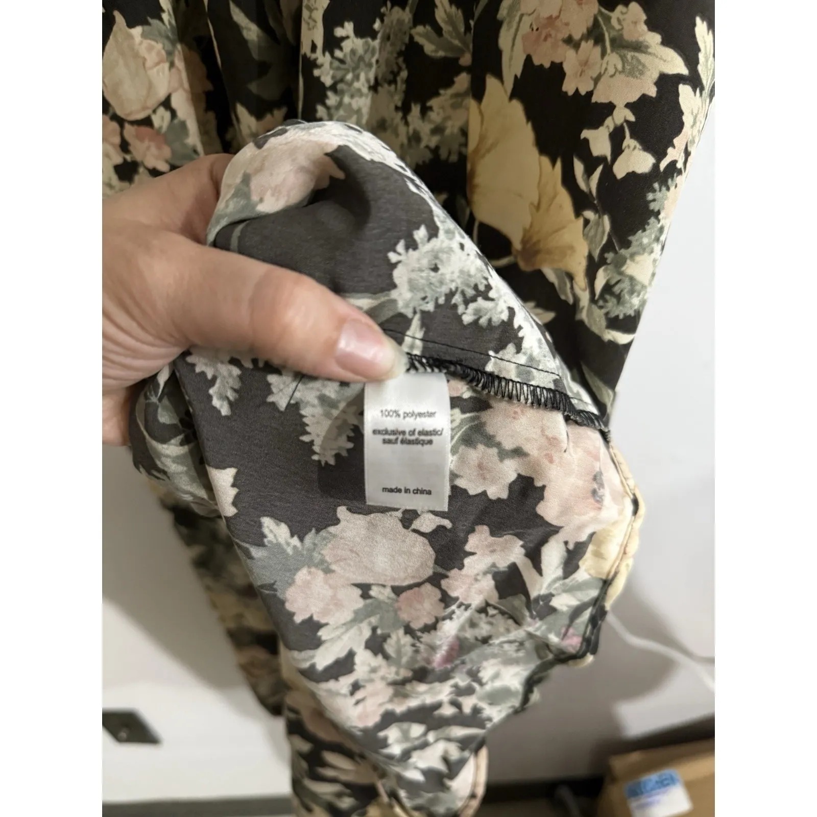 Maurices Black‎ Floral Puff Sleeve Midi Dress With Pockets Size 3XL - Image 6