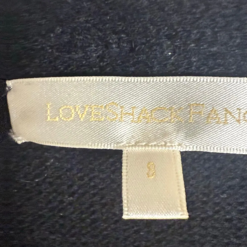 LoveShackFancy Leonora Black Ruffled Knit Wool Pearl Bow Sweater Size Small - Image 11