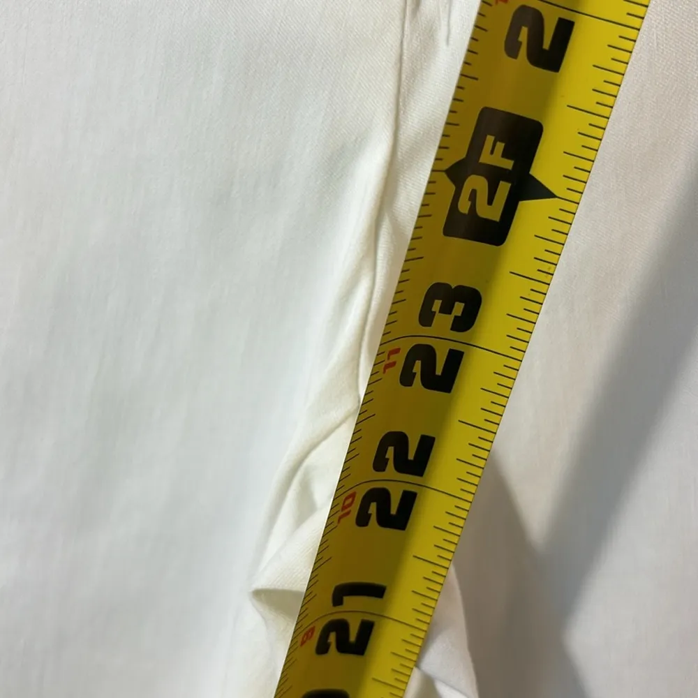 NWT Zac & Rachel white ankle length pants with tie detail at ankle, size 12. - Image 7