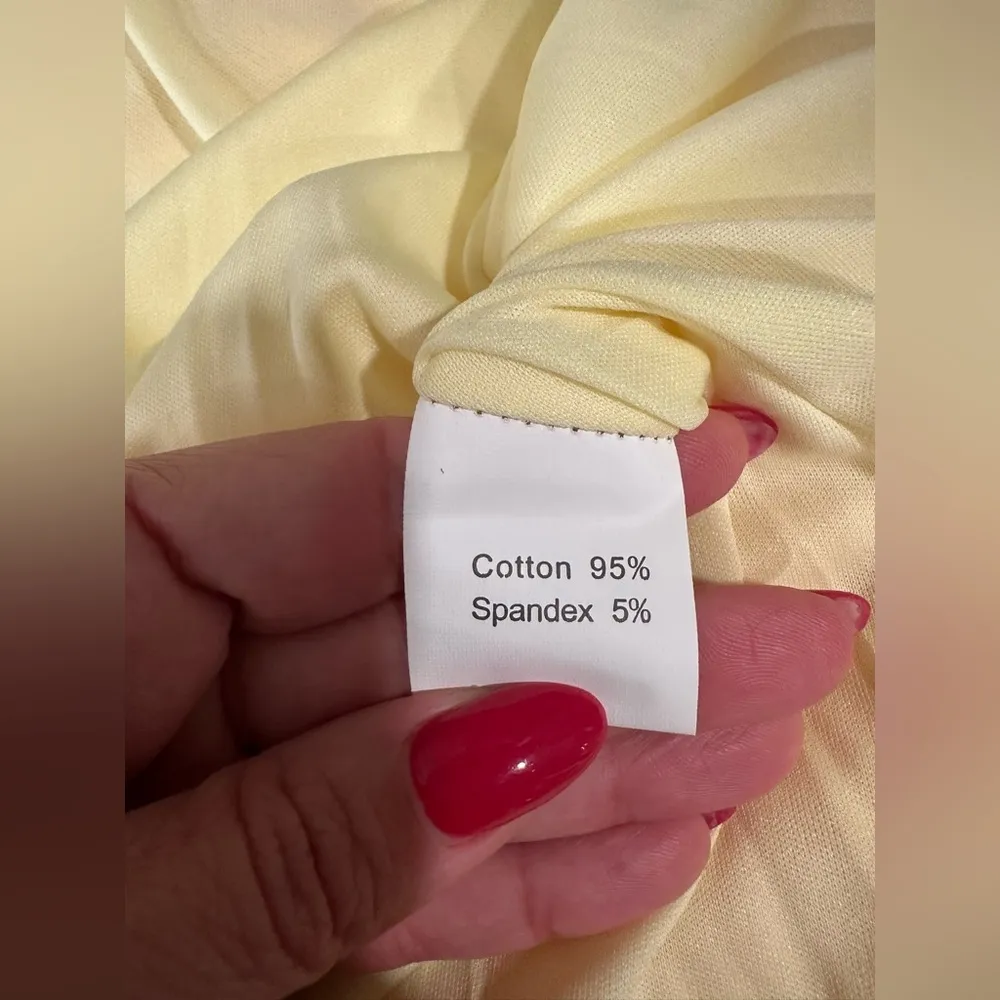 ZAPAKA 1950s Yellow Dress Full Skirt Laced Bust NWOT Size XL - Image 8