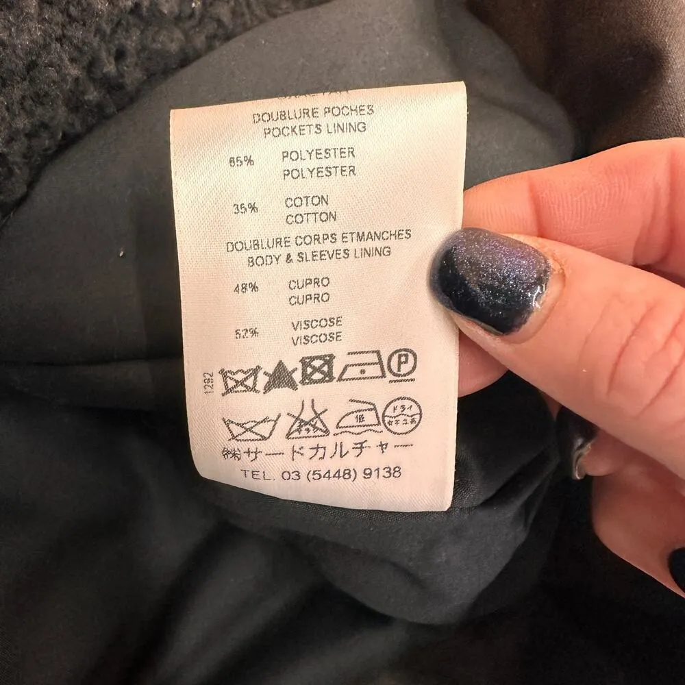 Givenchy Brown Oilskin Double Zipper Fleece Lined Jacket Size 40 - Image 7