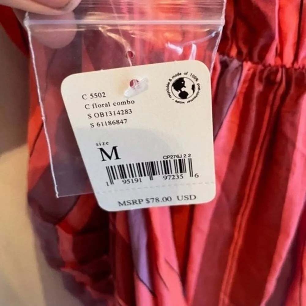 Free People Mackenzie Wrap Top Berry Colored M - Image 11