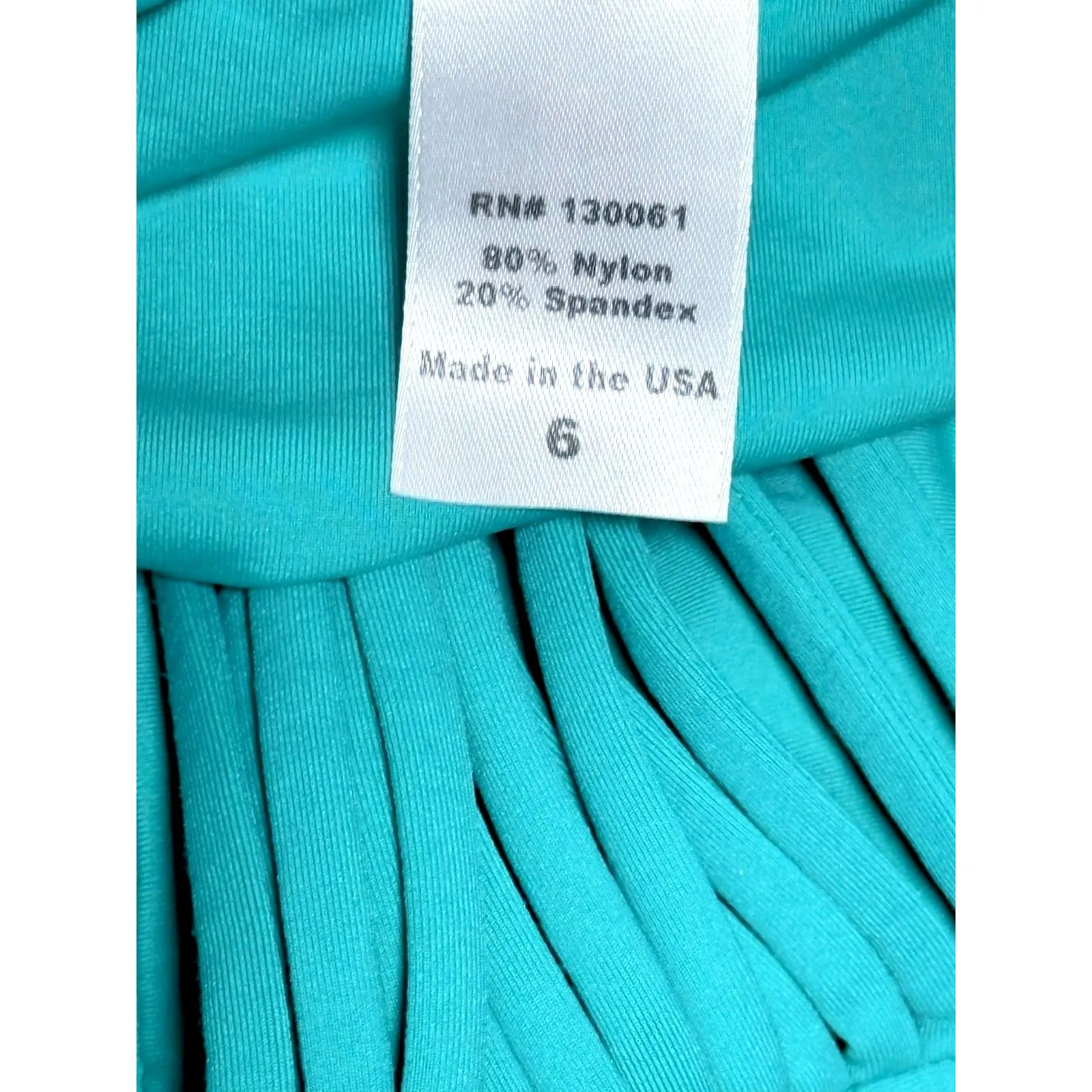 L*Space Portofino Halter One Piece Swimsuit Blue Turquoise Size 6 Cutout USA - Image 9