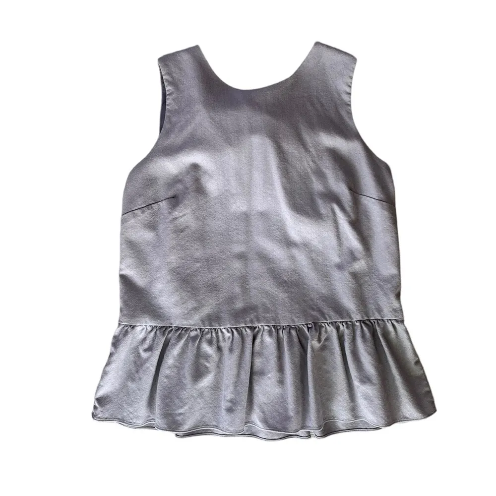 J Crew Wool Peplum Sleeveless Top Size 2 - Image 3