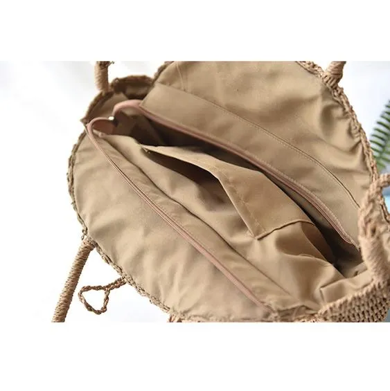 Round Straw Purse - Image 4