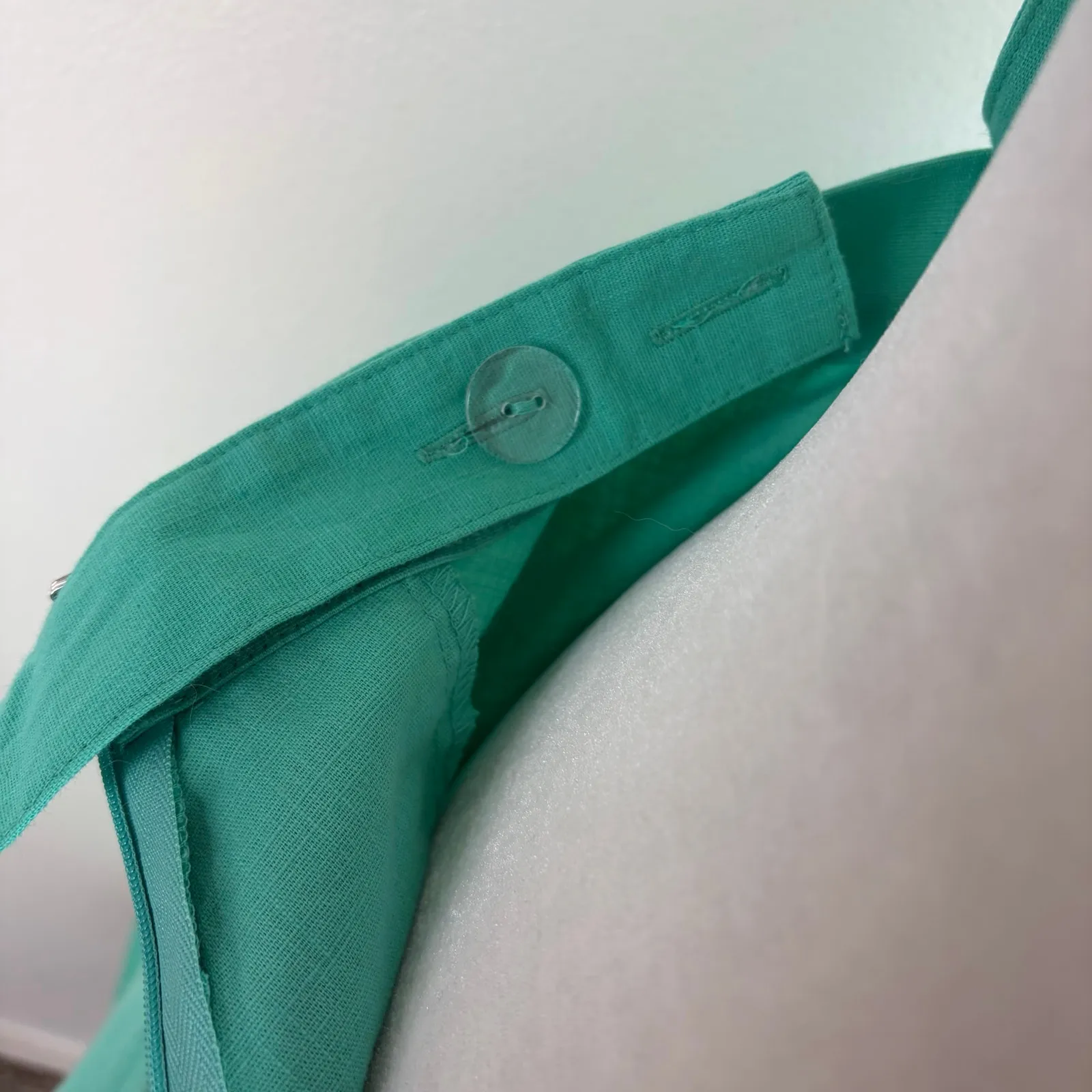 Collectif ModCloth Liesel Suspender Swing Skirt Size XXS Green NWT Retro Preppy - Image 7