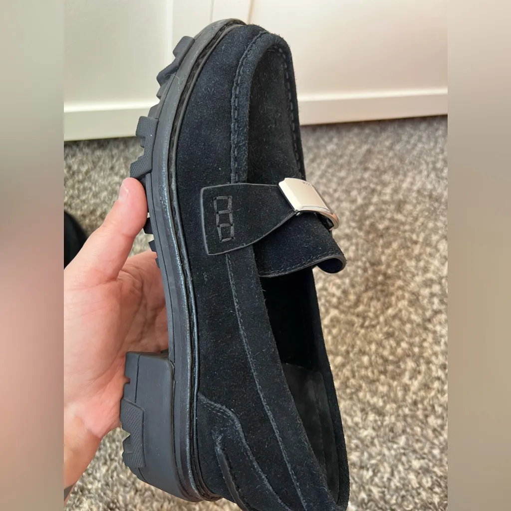 Rag & Bone Women’s New Black Suede Shiloh 2.0‎ Lug Loafers Size 9 - Image 7