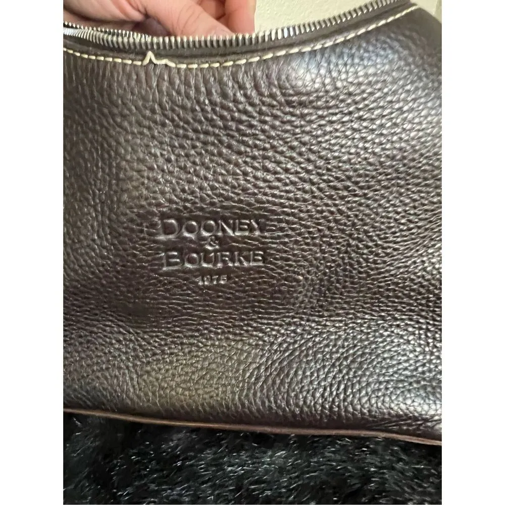 DOONEY &  BOURKE 1975 Small East West Hobo Shoulder Bag  Leather - Image 7