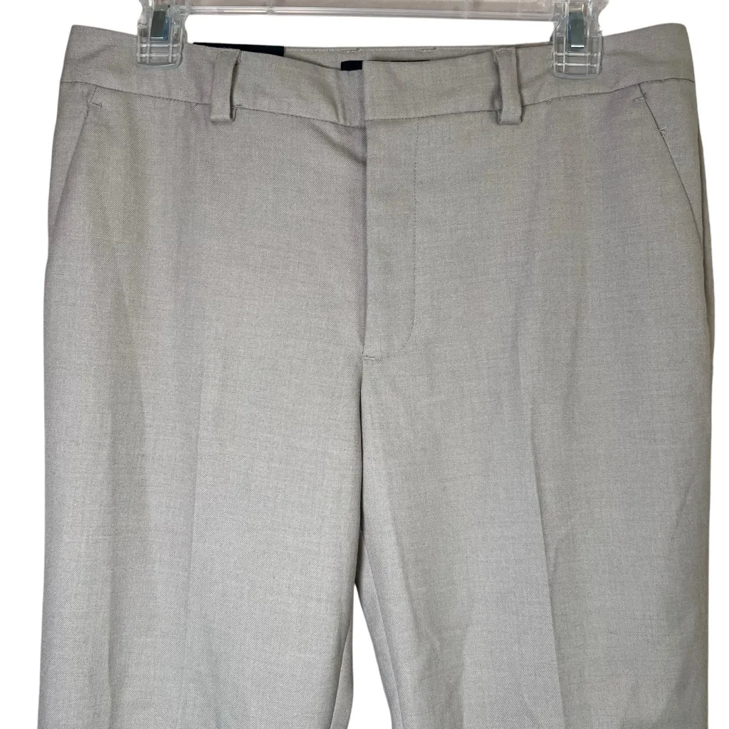 NEW Banana Republic Cuffed Crop Khaki Pants Sz 4 Mid-Rise Classic Career Preppy - Image 3