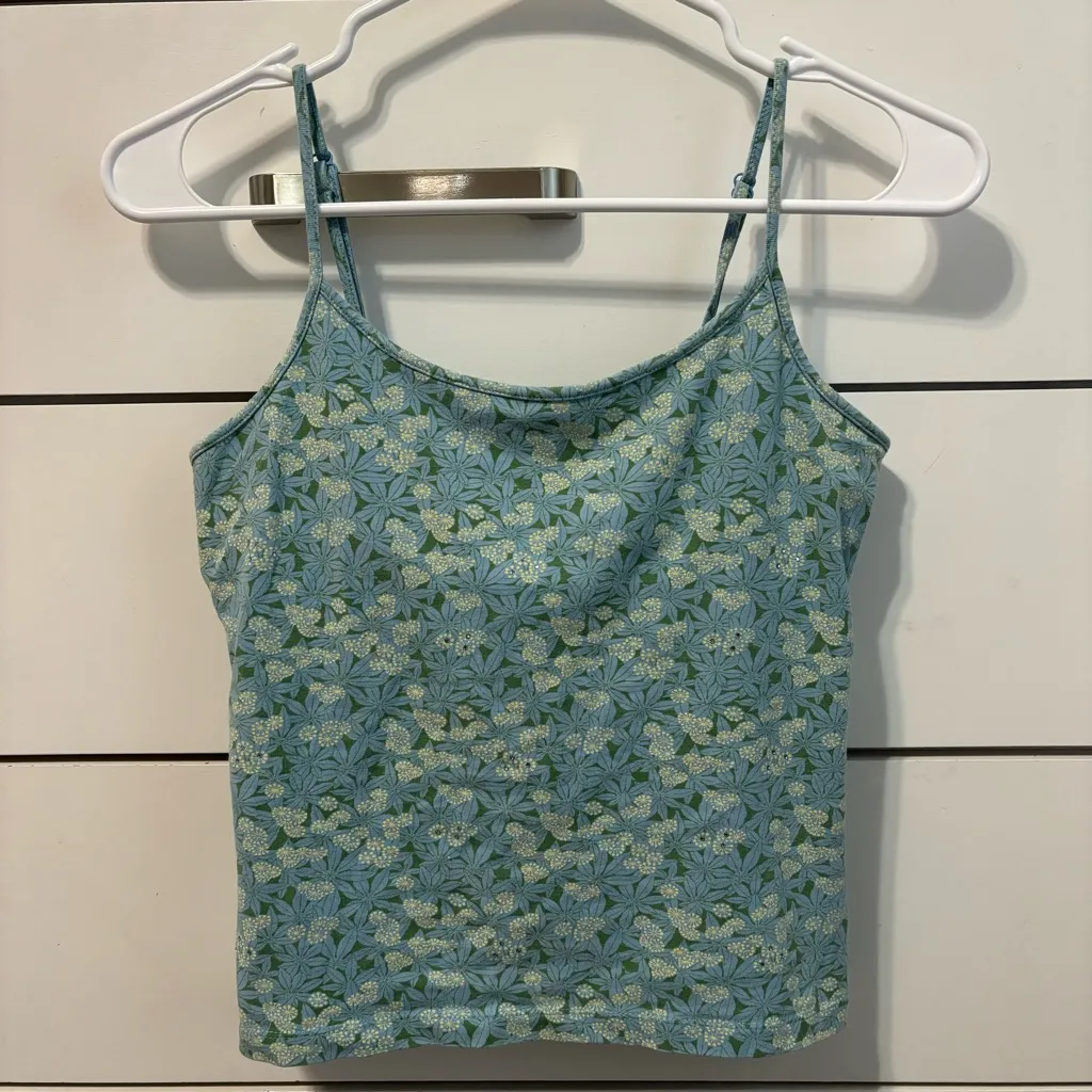 GAP Y2K Early 2000’s Sparkly Floral Tank - Image 2