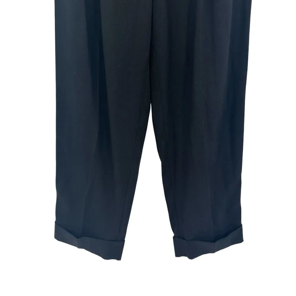 Everlane The‎ Put-Together Pleat Pants Trousers Draped Lyocell Black Size 2 - Image 5