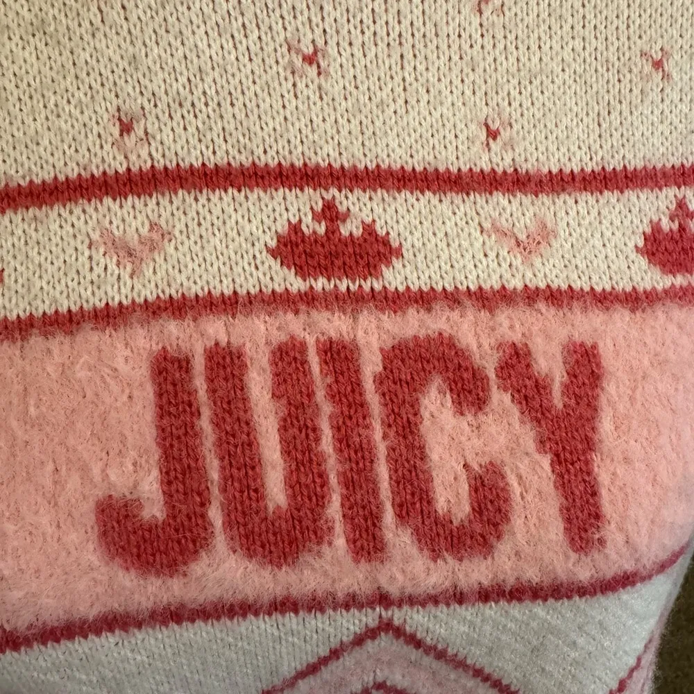 JUICY COUTURE Crew Neck Long Sleeve Pullover Sweater - Large - Image 3