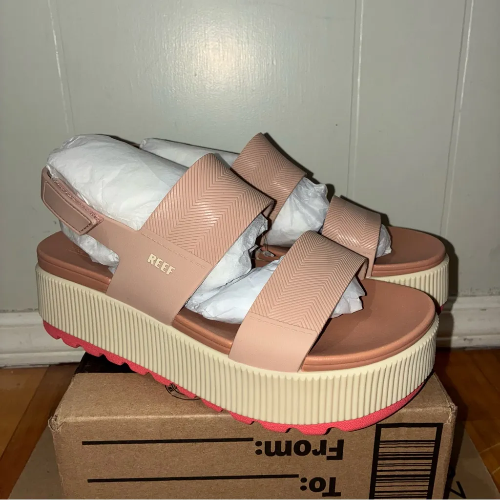 Reef Womens Water Vista Higher Sunset Coral 8 Platform - Image 2