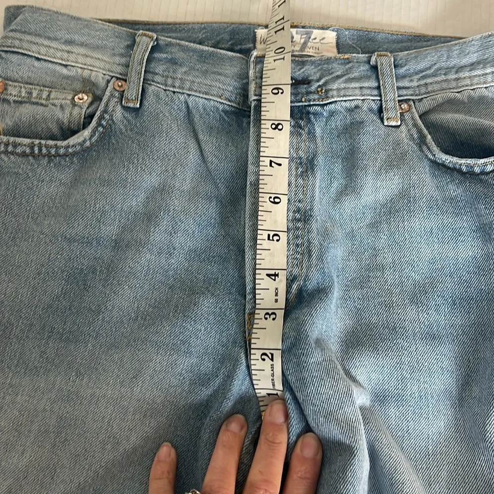 We The Free Womens Light Wash Distressed Cut Off 5 Pocket Denim Blue Jeans 27 ♦️ - Image 8